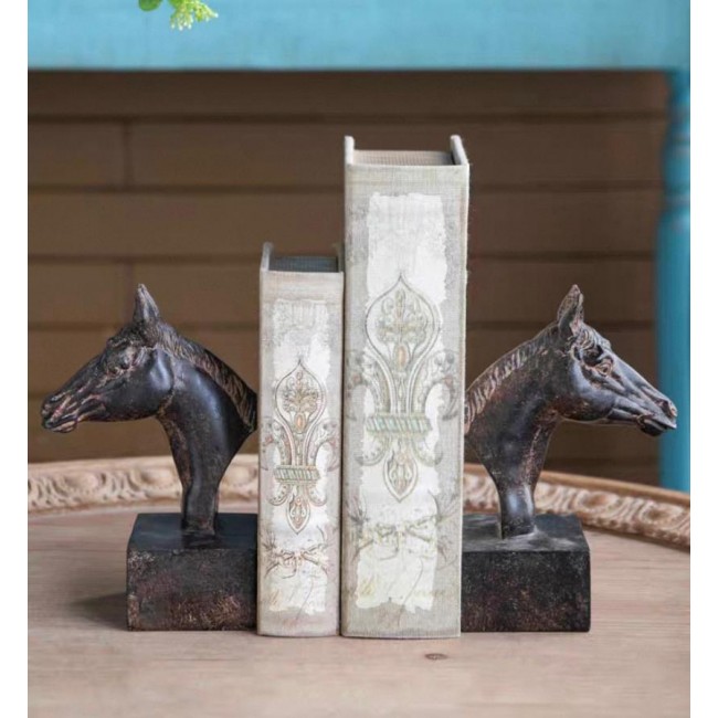فاصل كتب برأس الحصان مثالي لديكور المنزل 7642