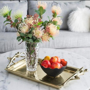 صينية ذهبية بتصميم عصري حديث 7633