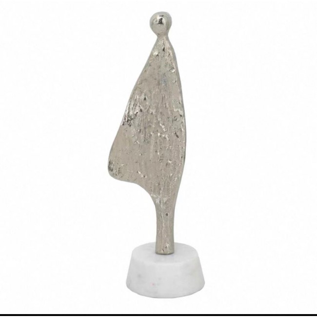 تحفة معدن بتصميم فن أبداعي بقاعده رخاميه مثالي لديكور المنزل متوفر الحجمين 7486