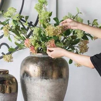 فازة فخاري معتق أنيق لديكور المنزل 7514 فازة فخاري معتق أنيق لديكور المنزل 7514