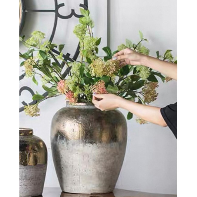 فازة فخاري معتق أنيق لديكور المنزل 7514