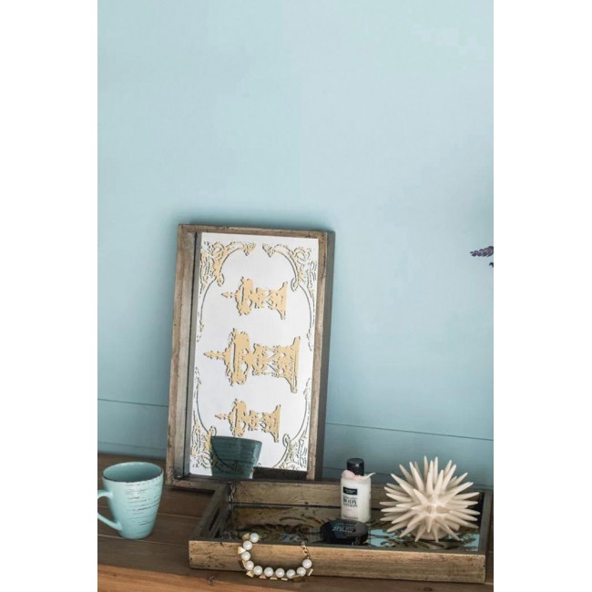 طقم صينية تقديم مرايا بتصميم حديث ملائم لديكور المنزل 7647