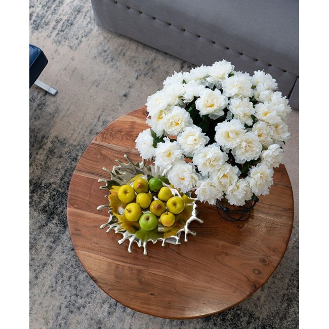 صحن سيراميك ذهبي بلمسات عصريه حديثه 7627