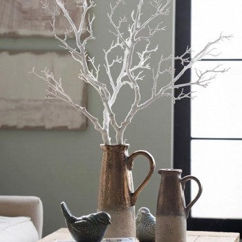 فازة فخاريه بشكل أبريق بتصميم ريفي اوربي متوفر الحجمين 7515 فازة فخاريه بشكل أبريق بتصميم ريفي اوربي متوفر الحجمين 7515