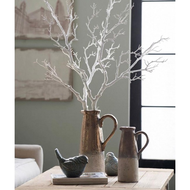 فازة فخاريه بشكل أبريق بتصميم ريفي اوربي متوفر الحجمين 7515