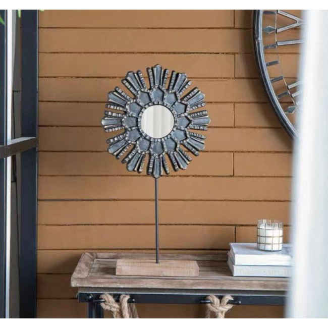 طقم ورد معدن بقاعده بتصميم أوربي مثالي لديكور المنزل 7585