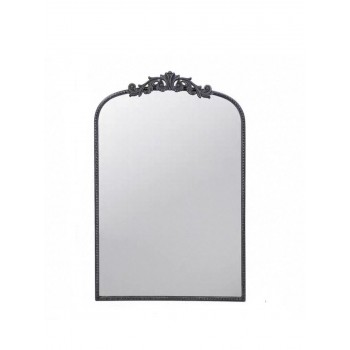 مرايا جداريه بإطار معدن أسود على الطراز الاوربي ملائم لديكور المنزل 7725 برتفاع 91.4cm