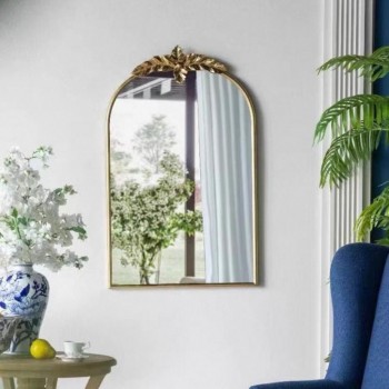 مرايا جداري بإطار معدن على الطراز الاروبي 7714برتفاع 91.5cm