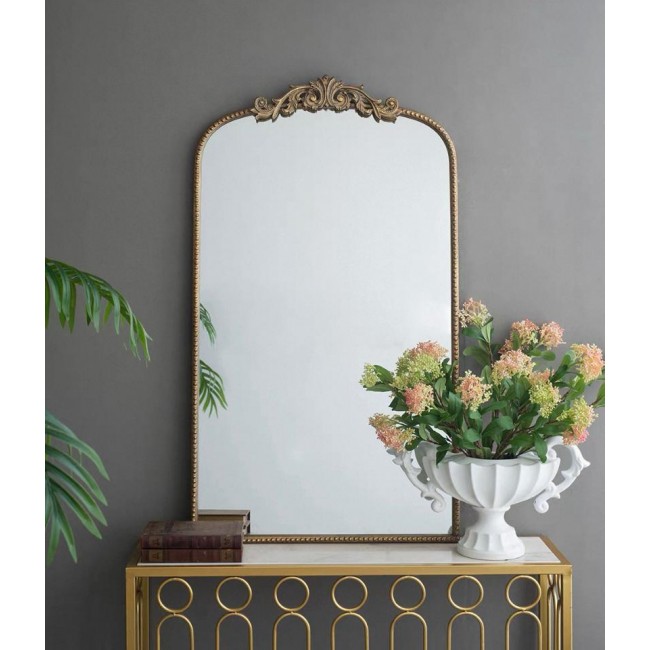 مرايا جداري بإطار معدن على الطراز الاروبي 7726 برتفاع 106cm