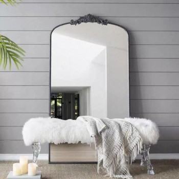 مرايا أرضيه بإطار معدن أسود بتصميم عصري يتناغم مع ديكور المنزل 7728 برتفاع 168.2cm