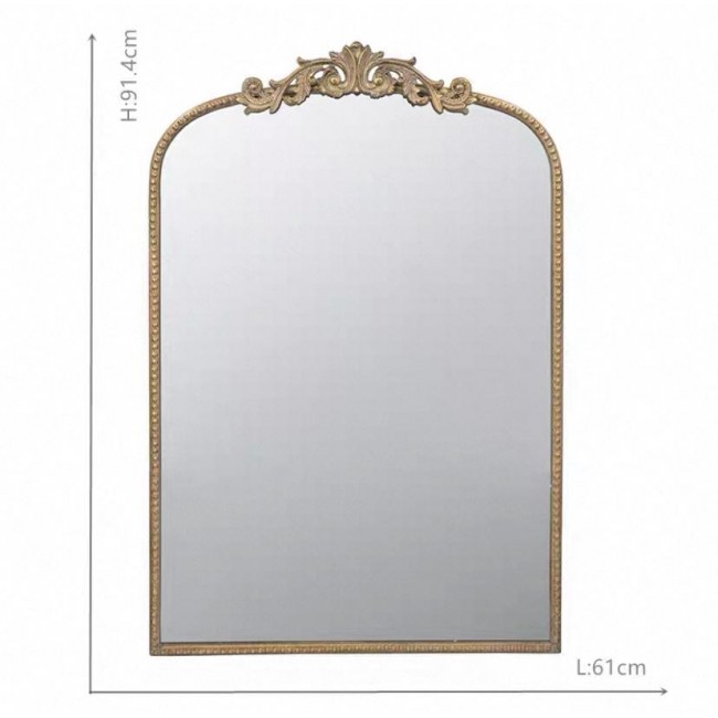 مرايا جداري بإطار ذهبي كلاسيك مثالي لديكور المنزل 7724برتفاع 91.4cm
