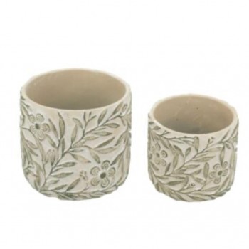 طقم مركن نباتات على الطراز الاروبي 2 قطعه 7437