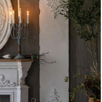 لوحة ديكور خشب جداري فاخر بستايل شابي شيك 22435