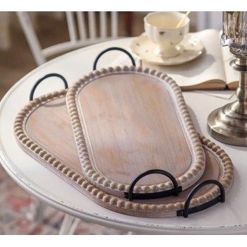 طقم صينية خشبية بتصميم مودرن2 قطعه 7880 طقم صينية خشبية بتصميم مودرن2 قطعه 7880