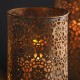 شمعدان ديكور معدن معتق متوفر الحجمين 8097
