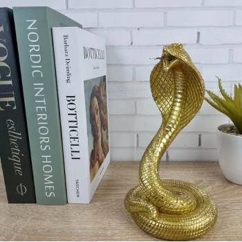 تحفة ثعبان الكوبرا سيراميك مثالي للمكتبة 7036