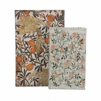 طقم كتاب خشبي بتصميم صندوق بحجمين 7479