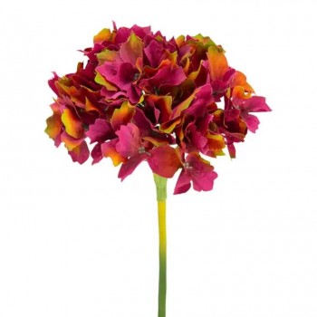 غصن ورد فوشيا ببتلات اللوان مزدوجه 7684