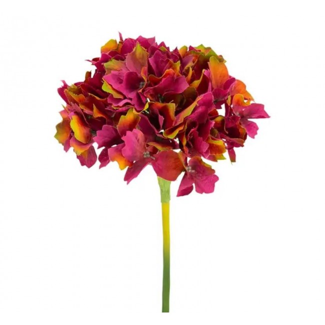 غصن ورد فوشيا ببتلات اللوان مزدوجه 7684