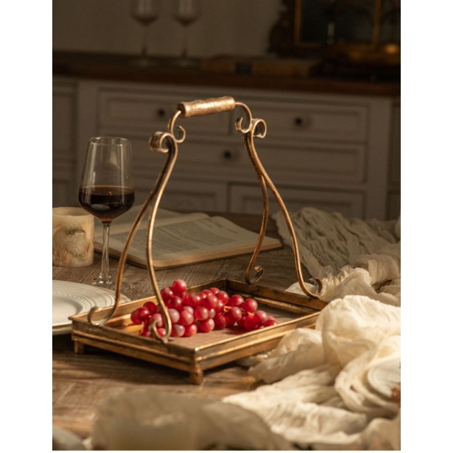 طقم سله معدن بنمط  أوربي فاخر 2 قطعه 7890