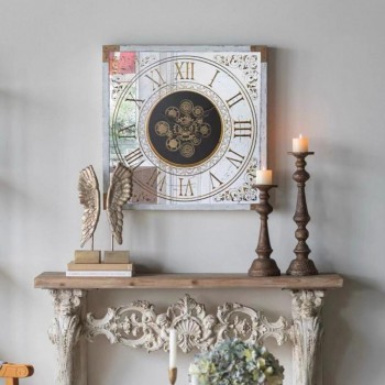 ساعة جداريه على الطراز الاروبي الكلاسيك مثالي لديكور المنزل 7477