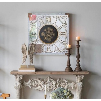 ساعة جداريه على الطراز الاروبي الكلاسيك مثالي لديكور المنزل 7477