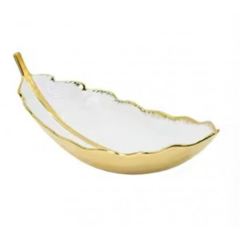 صحن سيراميك بتصميم ورق نبات فاخر مثالي لديكور المنزل 7497 صحن سيراميك بتصميم ورق نبات فاخر مثالي لديكور المنزل 7497