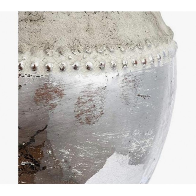 فازه فخاريه باللون فضي ملائم لديكور المنزل7519 فازه فخاريه باللون فضي ملائم لديكور المنزل7519