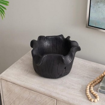 فازه خشب أسود مثالي لديكور المنزل 7578