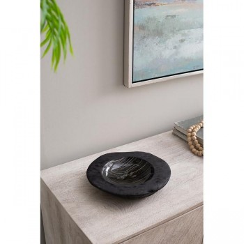 صحن تقديم خشب أسود مثالي لديكور المنزل 7579