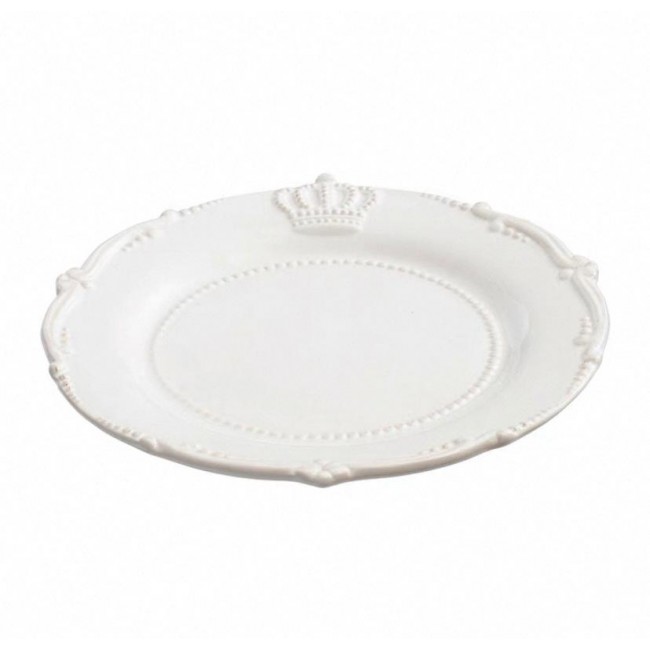 صحن سيراميك فاخر لمائده طعام بتصميم تاج متوفر 3 احجام 7623