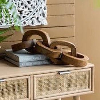 سلسلة ديكور خشب طبيعي مثالي لديكور المنزل 7576