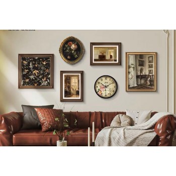 طقم مكون من مجموعة من  براويز من الخشب الطبيعي -L6933