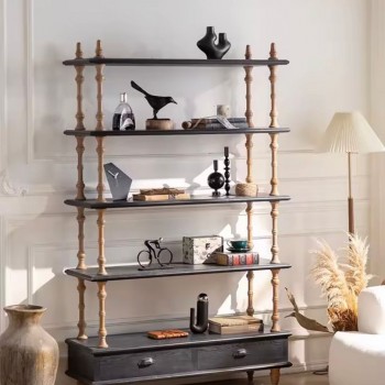 رف كلاسيكي خشب  متعدد الطبقات من الخشب الصلب-L5659