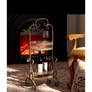 ستاند تنظيم معدن معتق مشغول يدويا على الطراز الاروبي -5735 ستاند تنظيم معدن معتق مشغول يدويا على الطراز الاروبي -5735