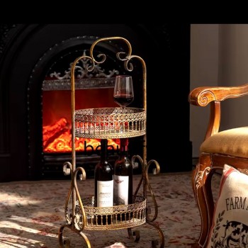 ستاند تنظيم  معدن معتق مشغول يدويا على الطراز الاروبي -5735