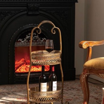 ستاند تنظيم  معدن معتق مشغول يدويا على الطراز الاروبي-5737