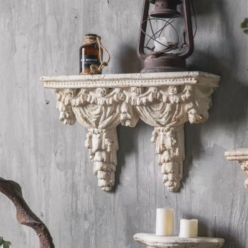 رف ديكور منحوت جداري بتصميم اروبي انيق -L5789