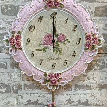 ساعه سيراميك جداري بتصميم ريفي انيق- j9178 ساعه سيراميك جداري بتصميم ريفي انيق- j9178