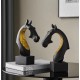 تحفه ديكور راس حصان راتنج اسود فاخر -L6159 تحفه ديكور راس حصان راتنج اسود فاخر -L6159