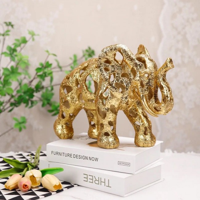 تحفه فيل راتنج ملائم لديكور -L6174