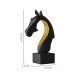 تحفه ديكور راس حصان راتنج اسود فاخر -L6159 تحفه ديكور راس حصان راتنج اسود فاخر -L6159
