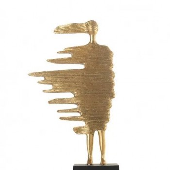 تحفه ذهبيه من الراتنج فن التشكيلي مثالي لديكور المنزل -L614