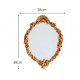 مرايا جداري باطار ذهبي على الطراز الاروبي -L6940