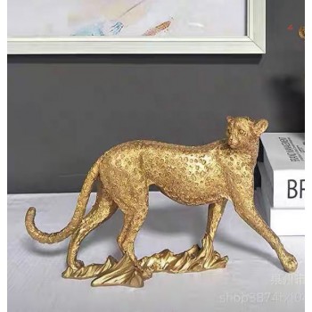 تحفه ديكور نمر مكتبي من الراتنج -6129