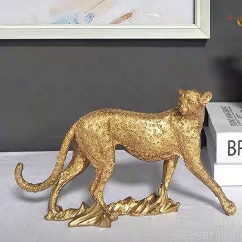 تحفه ديكور نمر مكتبي من الراتنج -6129