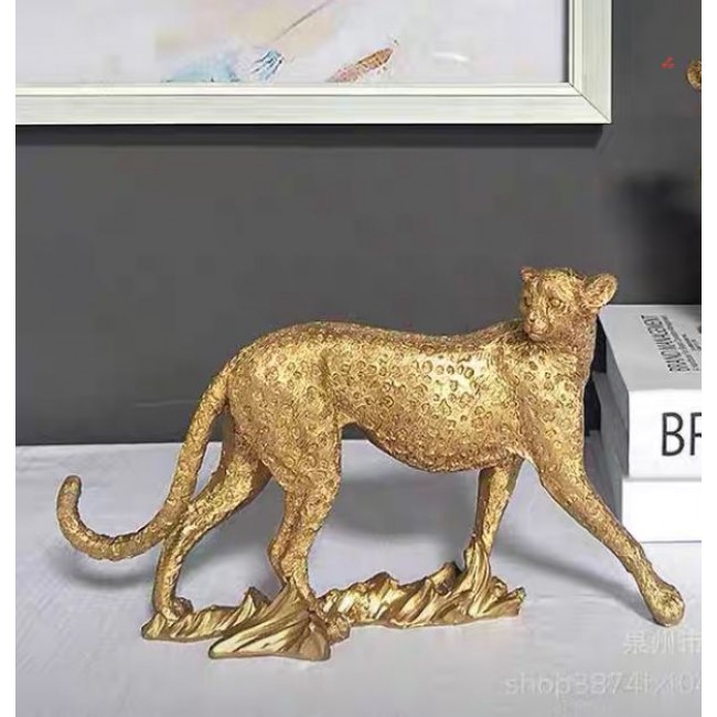 تحفه ديكور نمر مكتبي من الراتنج -6129