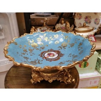 صينيه تقديم فواكه سيراميك على الطراز الاروبي كلاسيك -5980