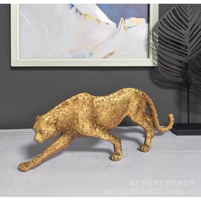 تحفه ديكور  مكتبي نمر من راتنج انيق متوفر الحجمين -6127