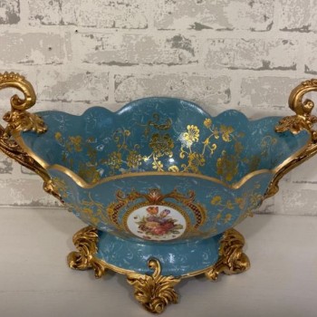 صينيه تقديم فواكه سيراميك بتصميم فكتوري -5987